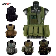 WZJP мульти карманы Открытый тактический жилет военный армии США страйкбол Молл охотничий боевой жилет с подсумок жилет