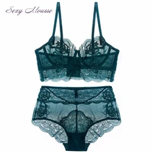 Сексуальный мусс с открытой чашкой на косточках, французский кружевной женский тонкий бюстгальтер, комплект нижнего белья, прозрачный набор для сексуальных женщин