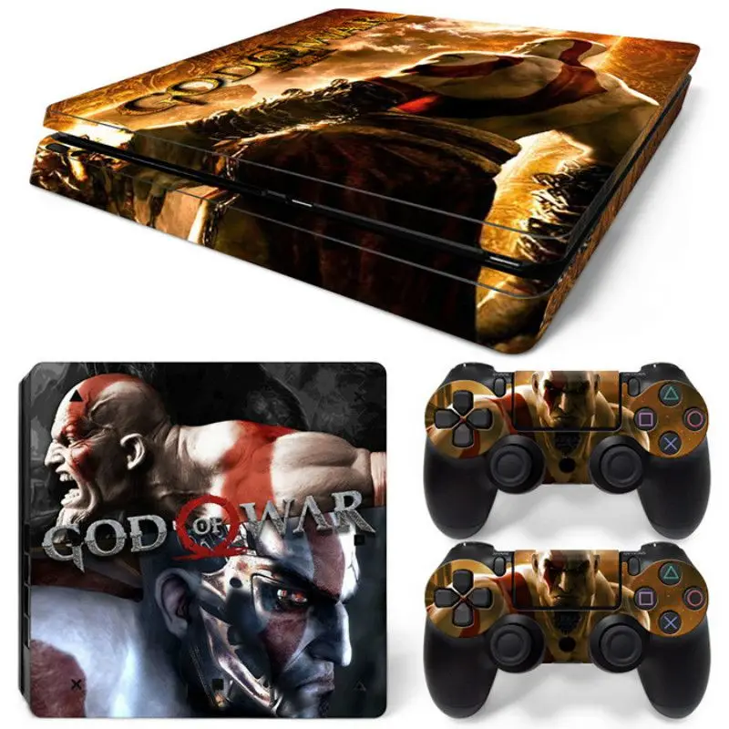 God of War Съемная виниловая кожа для PS4 Slim+ контроллер защитные наклейки для sony Playstation 4 Slim для Dualshock 4 аксессуары