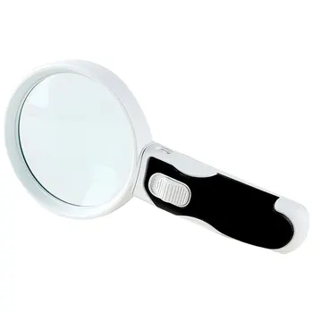 

Magnifying Glass 20 X Loupe Third Hand Magnifier Lens Lamp Reading Repair Magnifiers With Backlight LED Lights