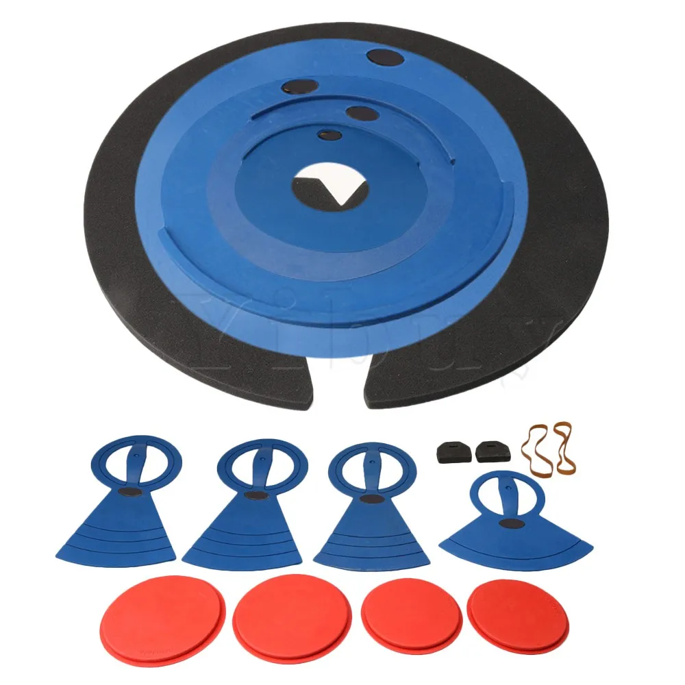 

Yibuy Silicone Foam High Flexibility Elasticity Drum Practice Mutes Silencer with 4 Hanging Mat