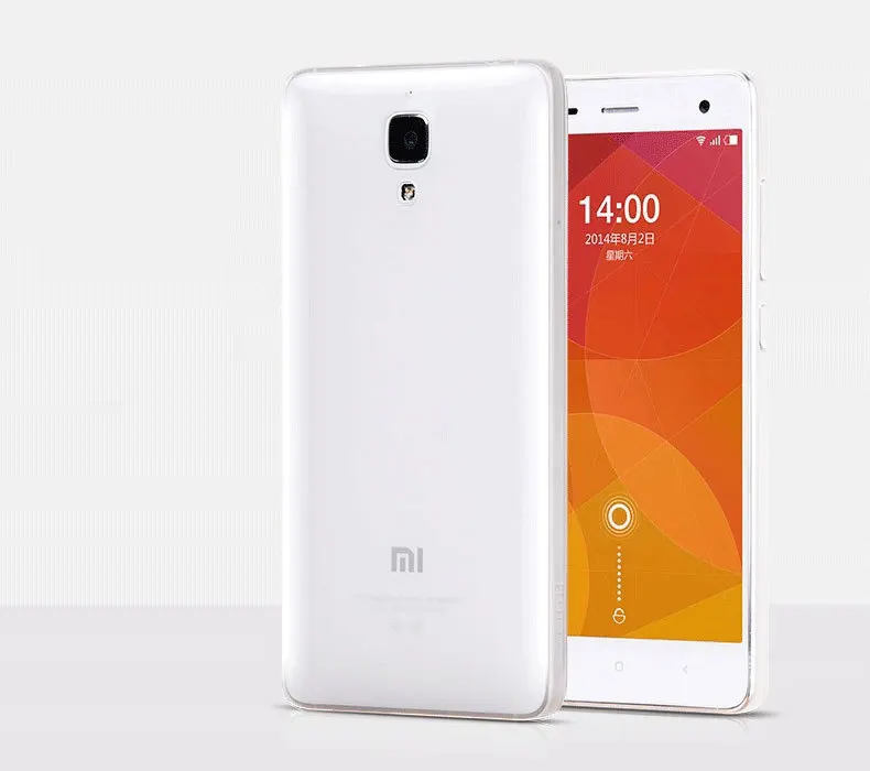 Ультратонкий 0,3 мм прозрачный мягкий Силиконовый ТПУ чехол для Xiaomi MI4 чехол для Xiaomi MI4 M4 чехол для задней панели сотового телефона чехол - Цвет: Прозрачный