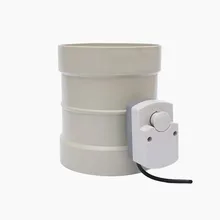 Вентиляционная трубка клапан-бабочка, антикоррозийный воздушный клапан регулировки громкости, AC220V PP Электрический демпфер вентиляционный Пип клапан, J19061