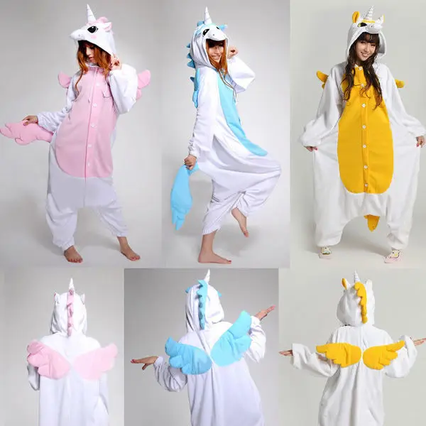 Moda Unisex pijamas Cosplay traje Animal Onesie pijamas unicornio _ - Mobile