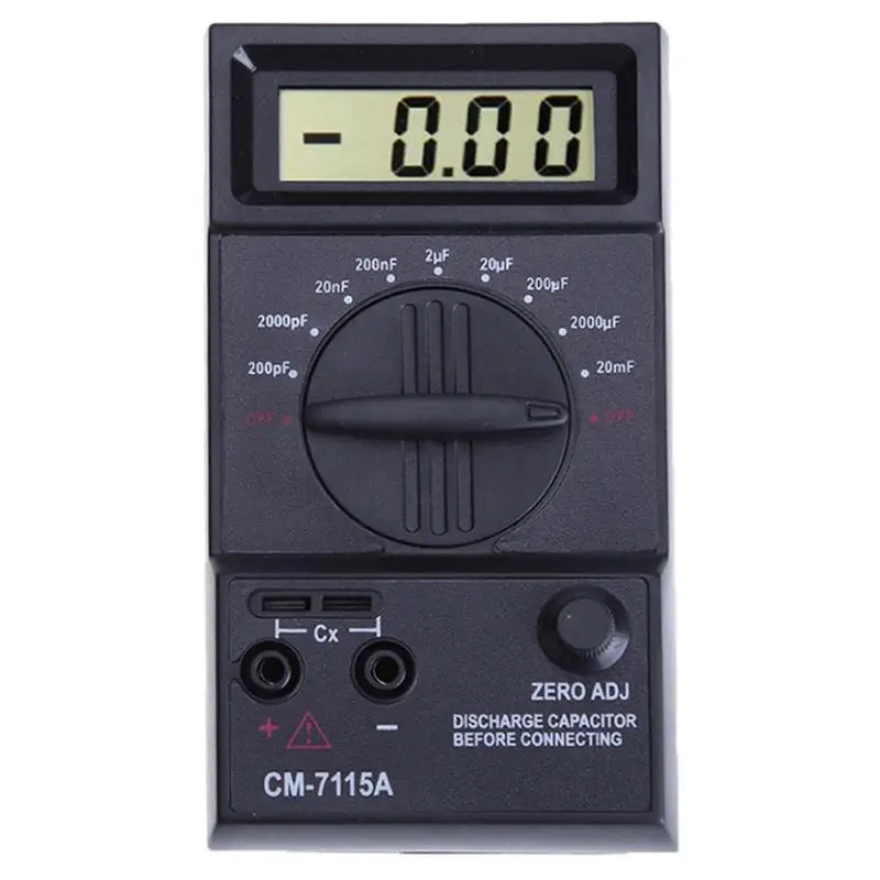 

Handheld Digital Capacitance Meter CM7115A High Precision Multimeter with Tester No Need to Electric Discharge (No Batteries)