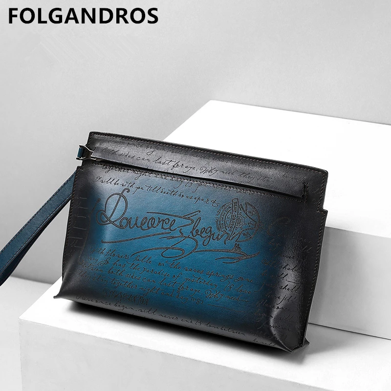 2019 Men's Vintage Genuine Leather Envelope Bag Spanish Brand Luxury Day Clutches Bag Male England Style Large Capacity Clutches
2019 Men's Vintage Genuine Leather Envelope Bag Spanish Brand Luxury Day Clutches Bag Male England Style Large Capacity Clutches