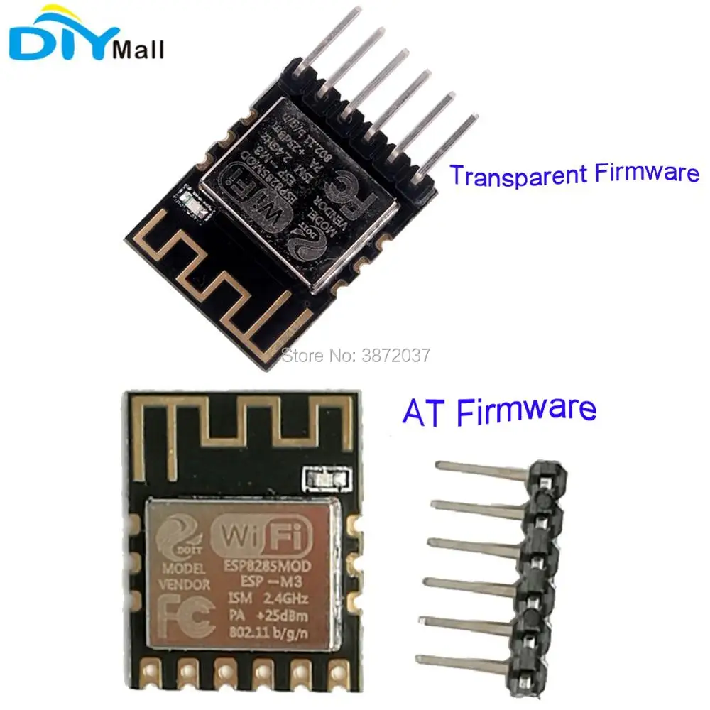 

10pcs/lot ESP8285 ESP-M3 Serial Port Wireless WiFi Transmission Module AT or Transparent Firmware for ESP8266