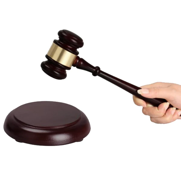 Ручной работы деревянный молоток со звуковым блоком для Judge/ аукциона(красное вино
