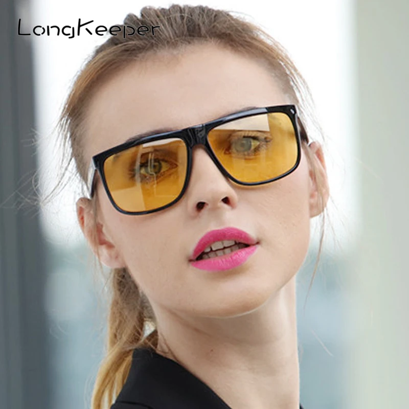 

Long Keeper Night Vision Sunglasses Women Polarized Driving Sun Glass Men Anti-glare Oversized Safety Gafes de sol UV400