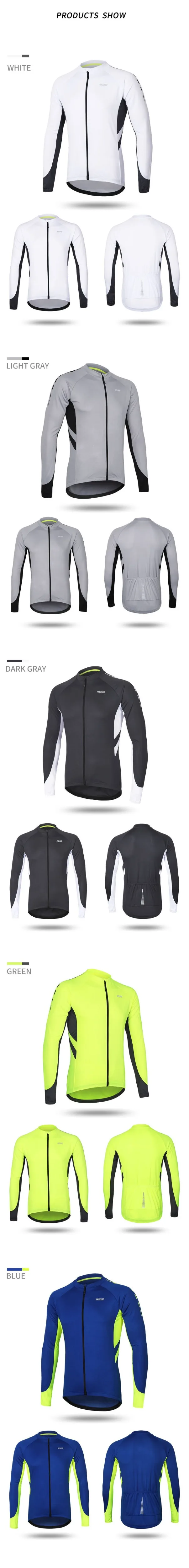 ARSUXEO, новинка, Мужская футболка с длинным рукавом для велоспорта, велосипедная рубашка на молнии, одежда для горного велосипеда