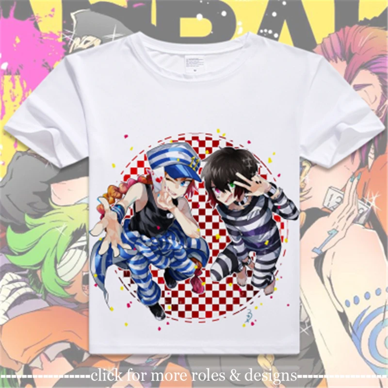 Nanbaka - The Numbers Rock Jyugo Nico Cosplay Costume Cloth Unisex Short Sleeve T Shirt T-shirt | Тематическая одежда и