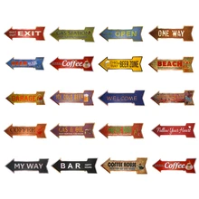 Зоны пиво выхода стрелка нерегулярные знак Ретро оловянные металлические знаки Арт плакат деревенский Бар Паб, Ресторан Кофейня стены стикеры декор