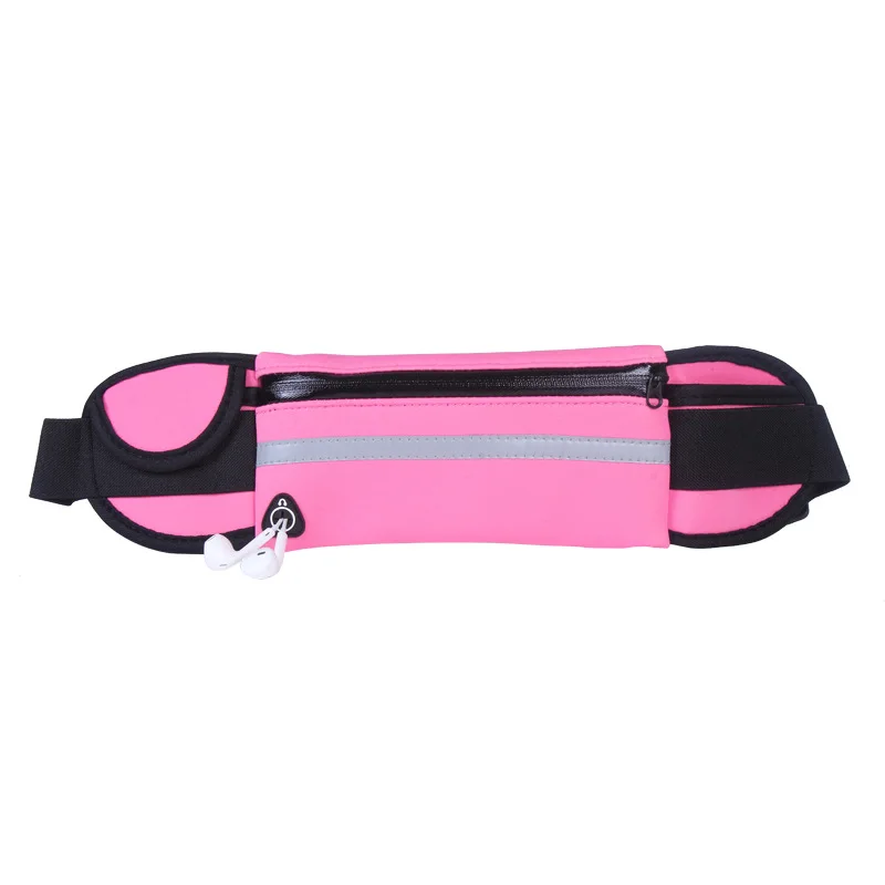 Горячие уличные сумки для бега поясные сумки для мужчин и женщин поясные сумки унисекс спортивные нейлоновые поясные сумки для аксессуаров Мужская маленькая дорожная поясная сумка - Цвет: Pink