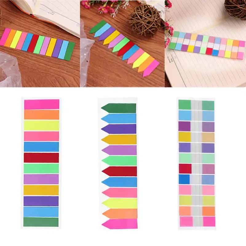 

240 pcs 12 Color Index Memo Pad Stickers Sticky Notes Notepad N Times Label Paper Bookmark Sticker Stationry School Supplies