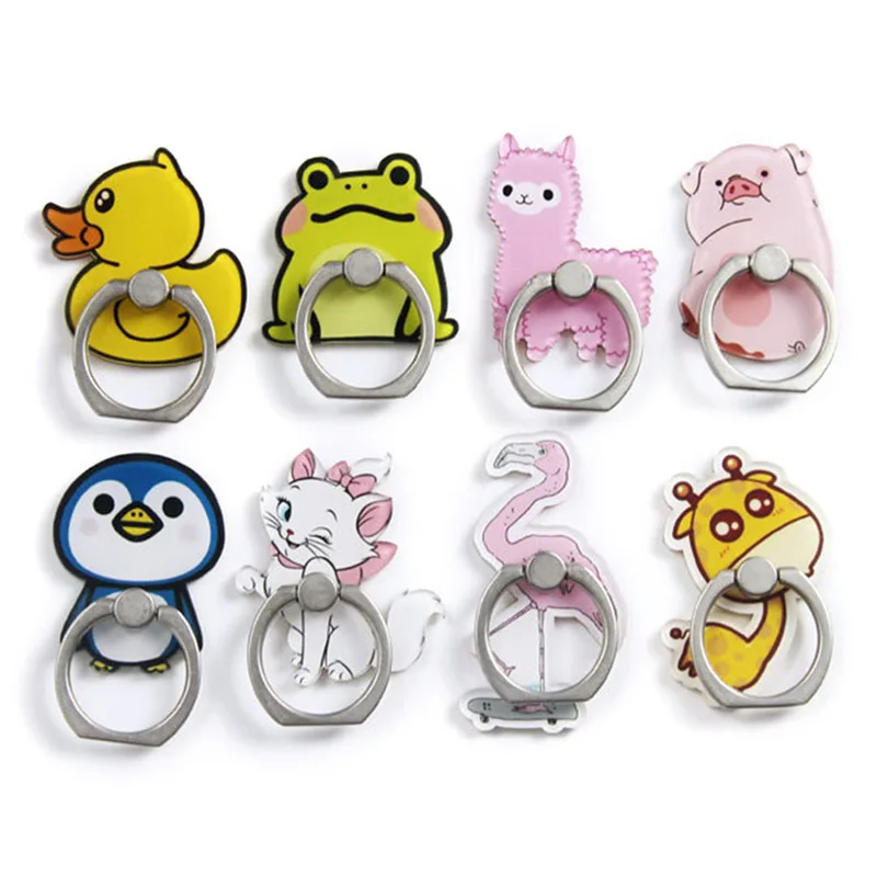 Smartphone Cute Cat Holder Stand For Xiaomi Huawei All Phone Animal Cat Mobile Phone Stand Holder Finger Ring