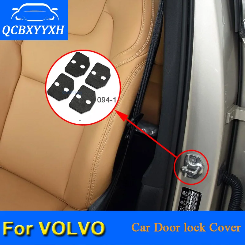 4 шт. защитный чехол для дверного замка Volvo S40 XC60 C30 S80 XC90 S90 V40 V60 S60 2012 2018|cover for|cover