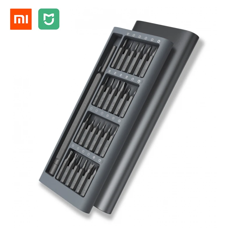 

2017 Original Xiaomi Mijia Wiha Daily Use Screwdriver Kit 24 Precision Magnetic Bits Alluminum Box Wiha DIY Screw Driver Set