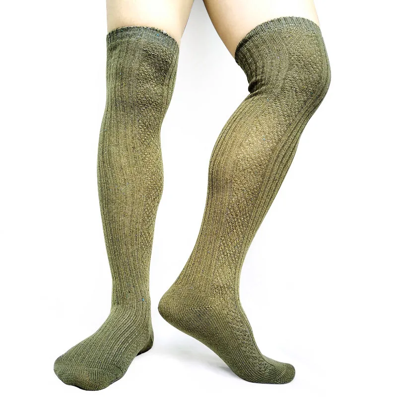 Mens Formal Thick Socks Stocking Fashion Sexy Thigh High Winter Autumn