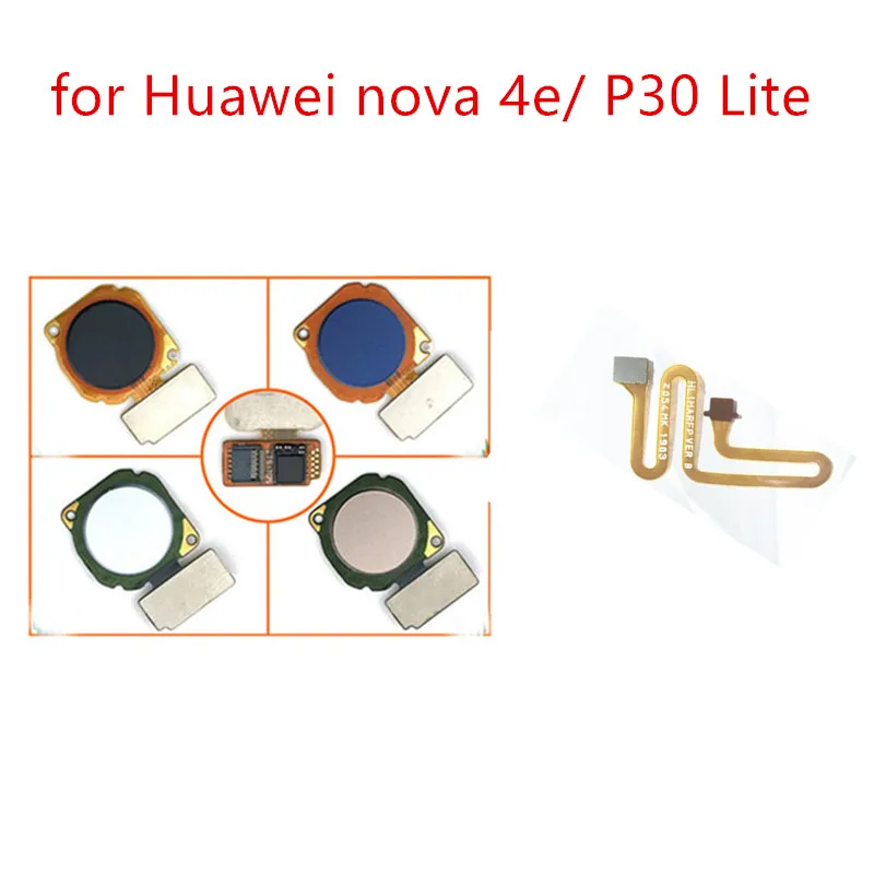 

for Huawei nova 4e/ P30 Lite fingerprint key scanner Home Button Flex Cable Touch ID Sensor Return Flex Cable Repair Parts