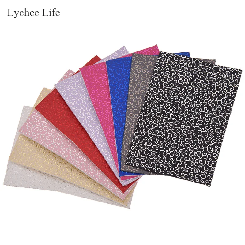 Lychee Life винтажная синтетическая искусственная кожа A4 ткань для украшения одежды