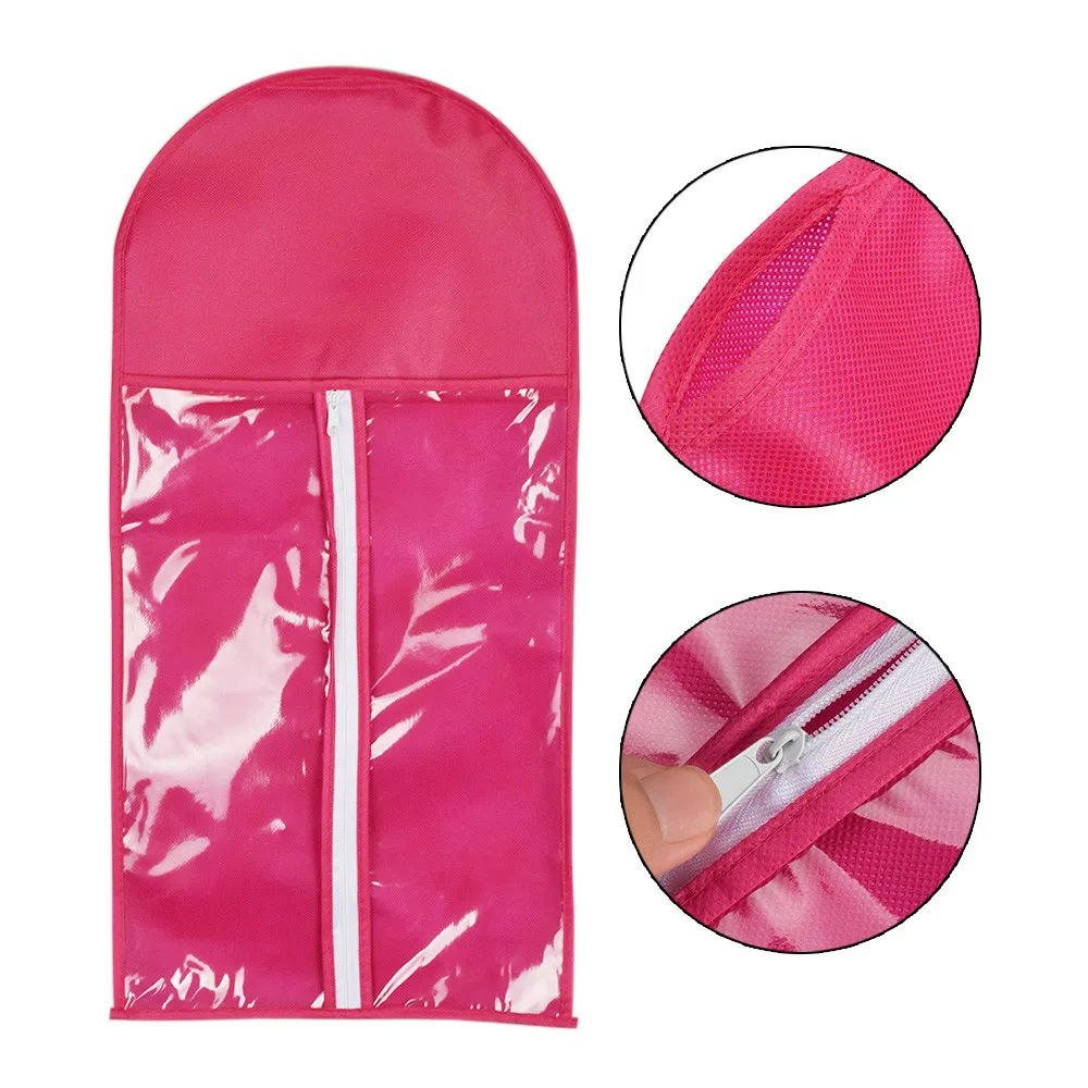 

Hair Portable Hair Extensions Package Suit Case Wig Storage Bag with Wig Hanger Dust Proof Protective Wig Storage Holder Bags