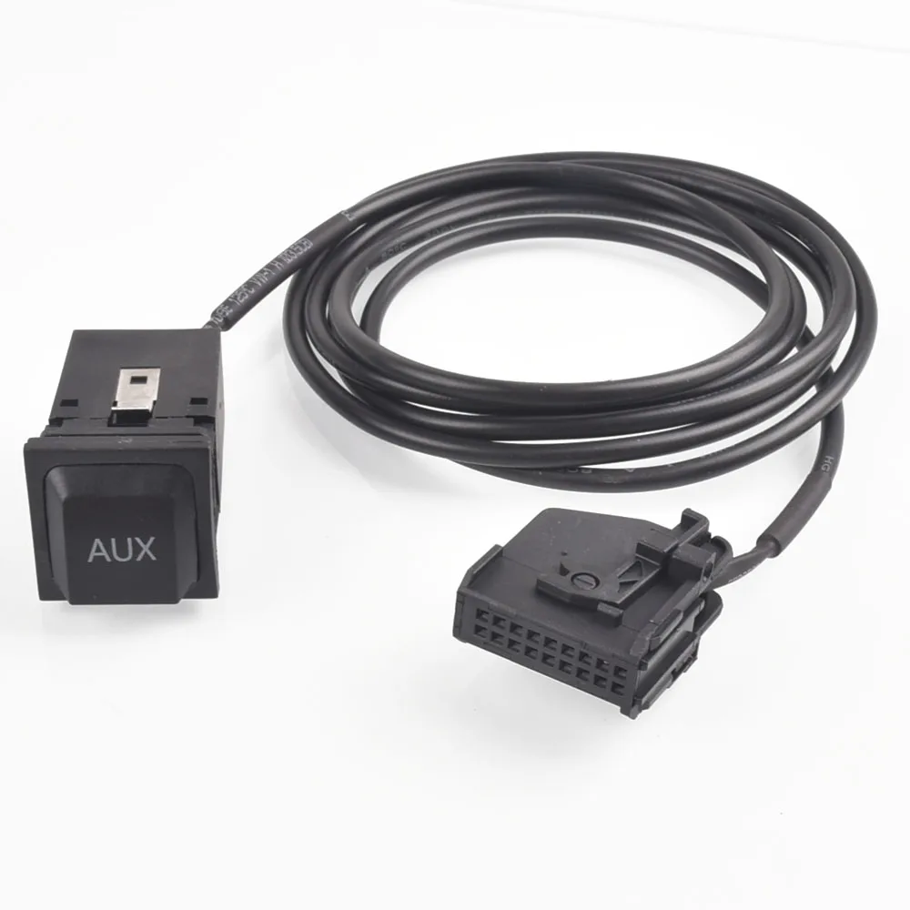Автомобильный адаптер Aux-in RNS2 MFD2 AUX аудиоадаптер с кнопками 18Pin для Skoda Octavia II Seat Leon