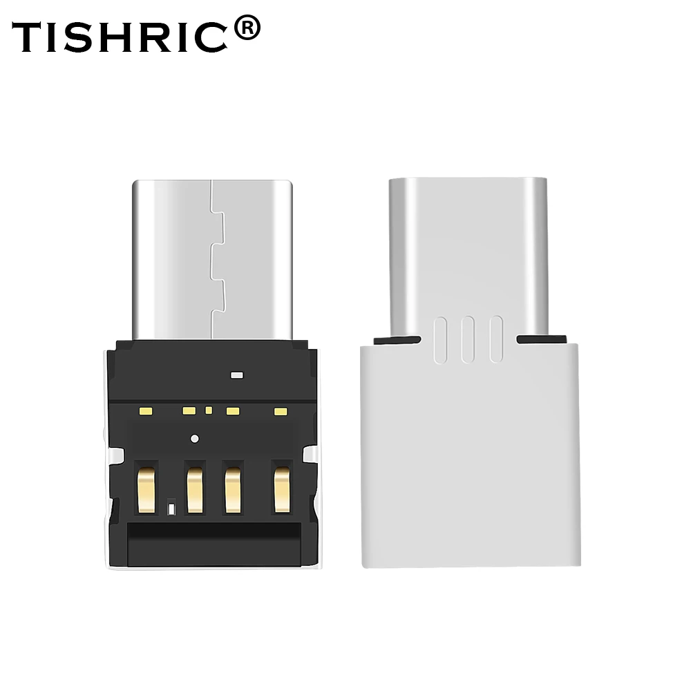 TISHRIC OTG type-C OTG Micro USB адаптер usb type C USB 3,0 зарядный конвертер данных OTG кабель для мыши клавиатуры USB диск флэш - Цвет: TSR421-type-C