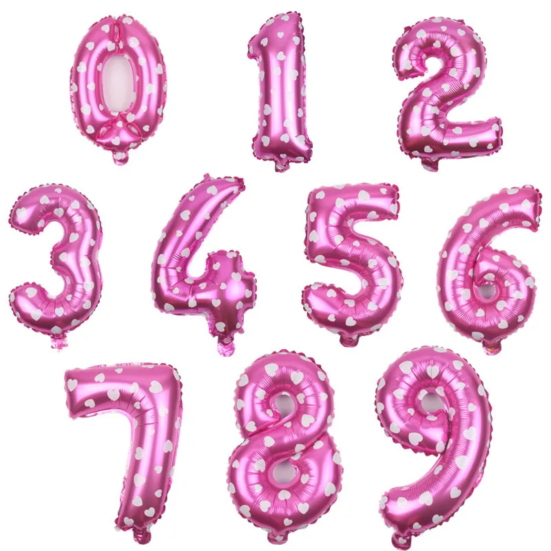 1шт цифровые алюминиевые воздушные шары для украшения дня рождения цифровые воздушные шары 0-9