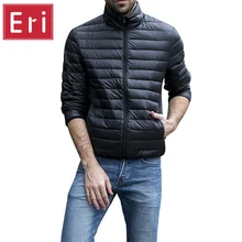Herbst Winter Jacke Männer 2016 Neue Paare Dünne Mäntel 90% Ente Unten ultraleichte Dünnen Stehkragen Baumwolle Gepolsterte Feste Parkas X353