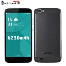 Original DOOGEE T6 Pro 6250mAh Mobile Phone 4G LTE 5.5" Android 6.0 MT6753 Octa Core 3GB RAM+32GB ROM 13MP 1280*720 OTG Support(China (Mainland))