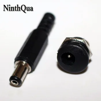 

30pcs DC Power Plug Jack 5.5*2.1 / 5.5x2.1 mm 5.5*2.5 / 5.5x2.5 mm Connector ( Male 15pcs+ Female 15pcs)