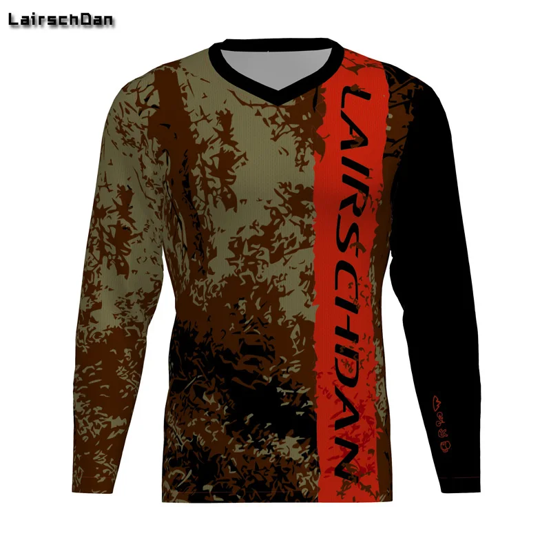 SPTGRVO 2019 Lairschdan Pink Men/Women Motocross Moto Bycicle BMX Jersey Mtb Downhill Tshirt Larga Enduro Mountain Bike Clothing
