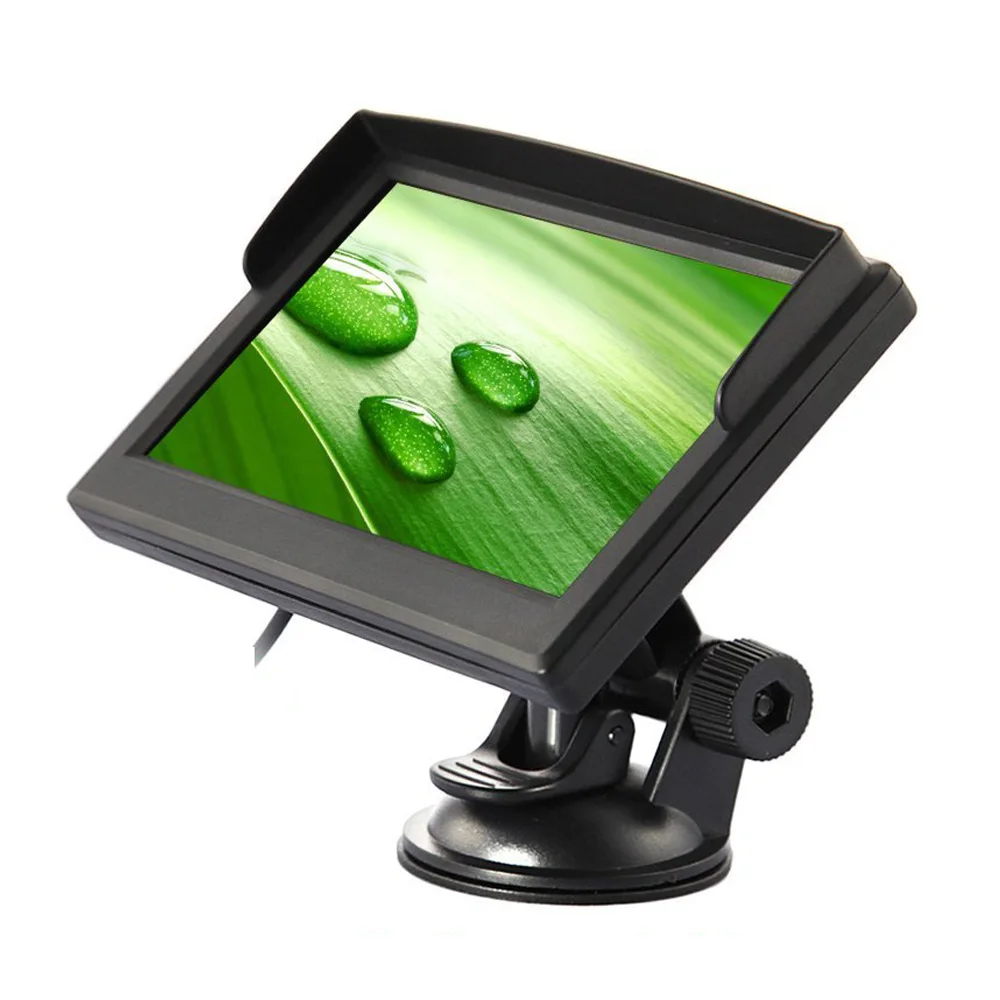 

5 inch TFT LCD in the Rear View Monitor parking backup camera with NTSC / PAL video format, Display resolution 320x240 Waterpr