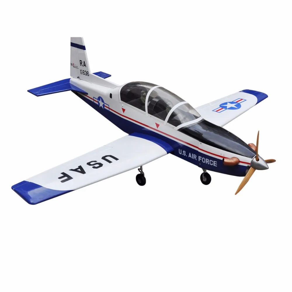 Спортивный масштабный самолет T-6A Texan II RC самолет газ 8 CH 30cc 78," Balsa деревянный самолет