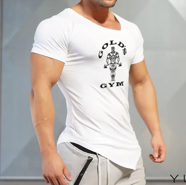 

New men's summer basketball T-shirt training clothes men's bodybuilding fitness sweatshirts jogging short sleeves