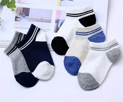 От 1 до 12 лет, модные хлопковые носки для мальчиков и девочек милые теплые носки для малышей Детские однотонные спортивные носки Новогодняя
