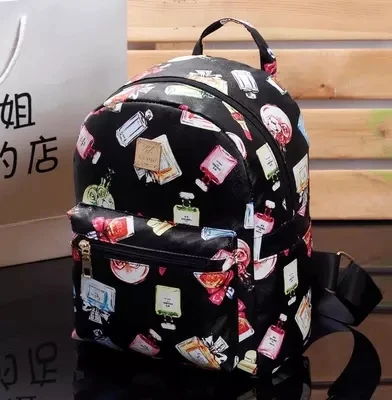 

Hot-selling new girl PU Butterfly flower bottle women's mini backpack fashion daffodils lovers leisure shoulder bag