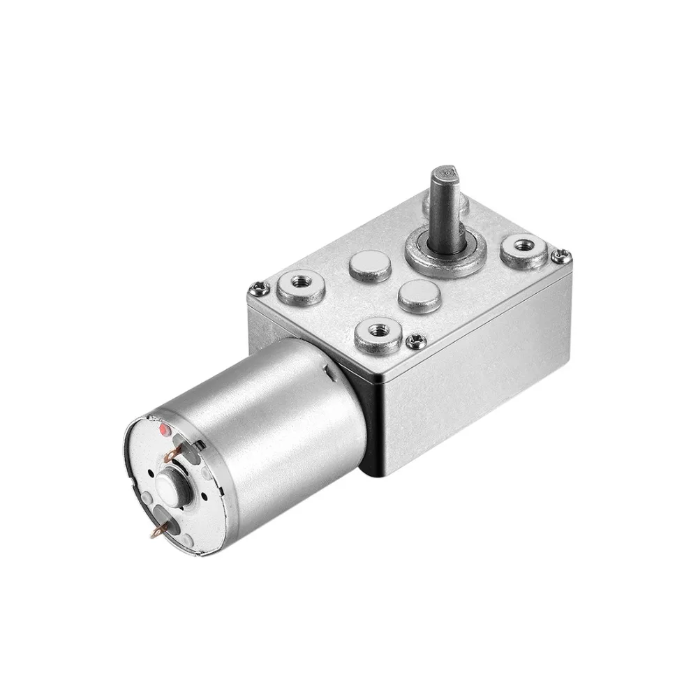 

Uxcell Newest DC 24V 9RPM Worm Geared Motor 14x6mm Shaft 10kg.cm Rated Torque High Torque Turbine for Electrical Appliances