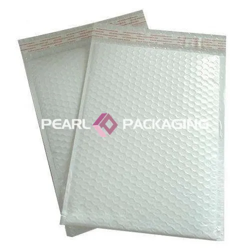 

50pcs Glossy White Bubble Mailer for Safe Delivery Travel Wear-resistant Packaging Free Shipping