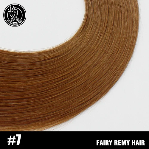 Сказочные волосы remy 18 дюймов 100 г/шт. двойные нарисованные натуральные человеческие волосы Weft изюминка пепел блонд прямые пучки волос для наращивания - Цвет: #7