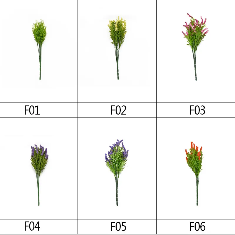 7 Bunch Romantic Provence decoration lavender flower silk Artificial Flowers For Wedding Party Garden Decor grain decorative 7z 7 Bunch Romantic Provence decoration lavender flower silk Artificial Flowers For Wedding Party Garden Decor grain decorative 7z