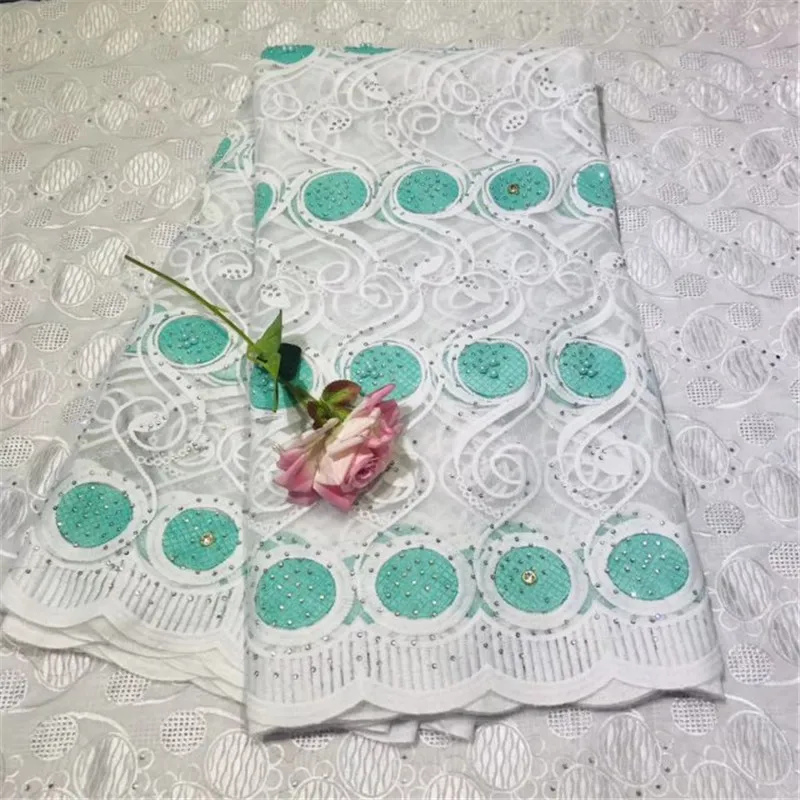 H0003-GR Женская африканская вуаль кружевная Ткань 5 ярдов Тюль нигерийские кружевные ткани с камнями французская чистая кружевная ткань для свадебного платья красного цвета - Цвет: H0003-GR