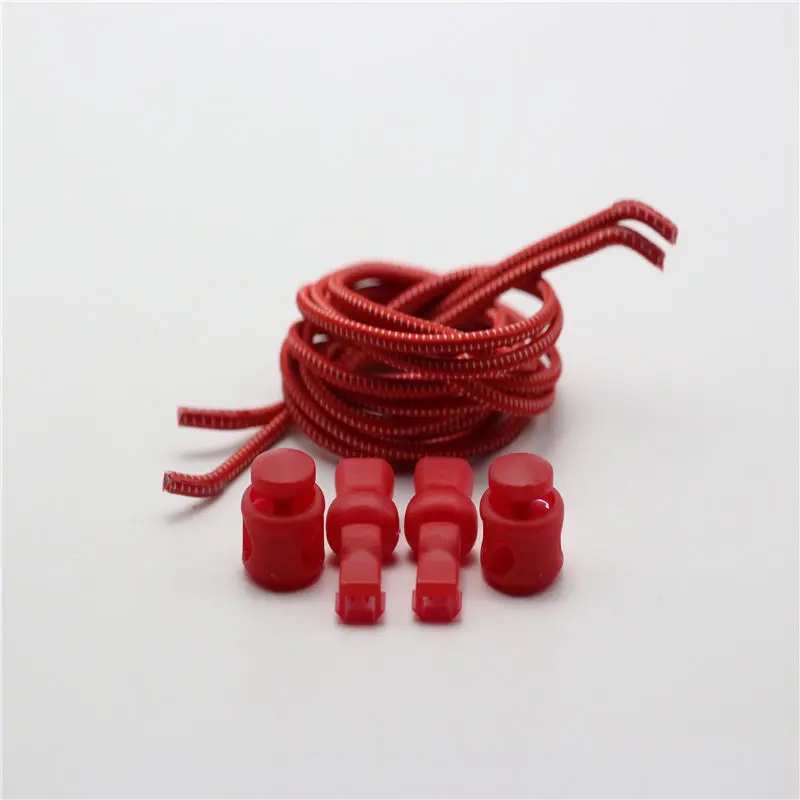 5 colors Sports Fitness Lock lace a pair Of Locking Shoe Laces Elastic Sneaker Shoelaces Shoestrings Running/Jogging/Triathlon