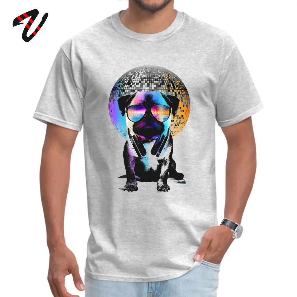 Disco Pug/Повседневные Топы И Футболки для всей семьи с круглым вырезом 100% Dendy Imagine