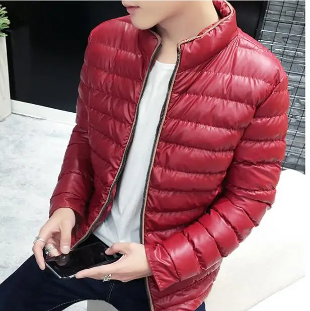 2018 new winter slim men's down jacket youth stand collar cotton jacket V86 2018 new winter slim men's down jacket youth stand collar cotton jacket V86