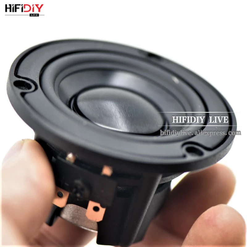 HIFIDIY Алюминий бассейна Hi-Fi 2 3 3,5 дюймов 65 мм полночастотный динамик 4OHM 20 Вт высокой мощности Alto басовый V65/85/95 мм