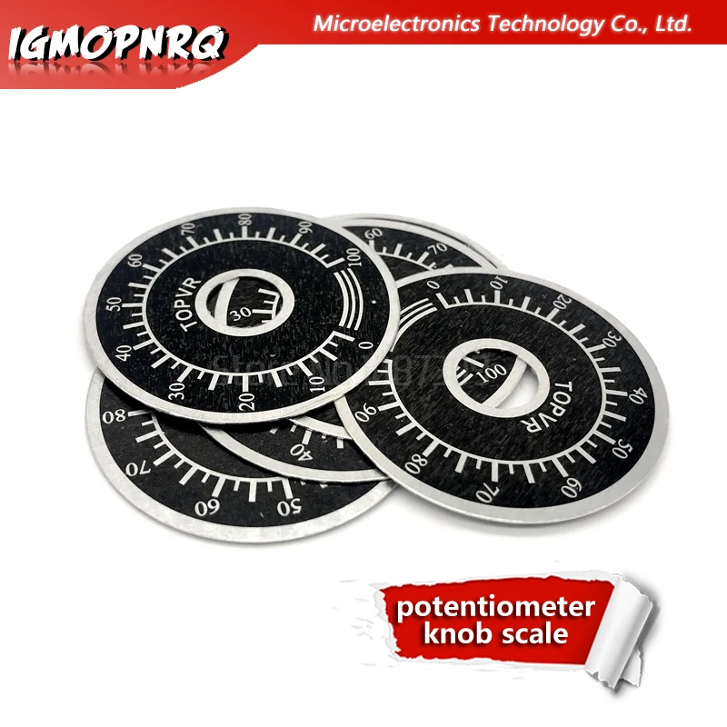 20pcs 0-100 WTH118 potentiometer knob scale digital scale can be equipped with WX112 TOPVR