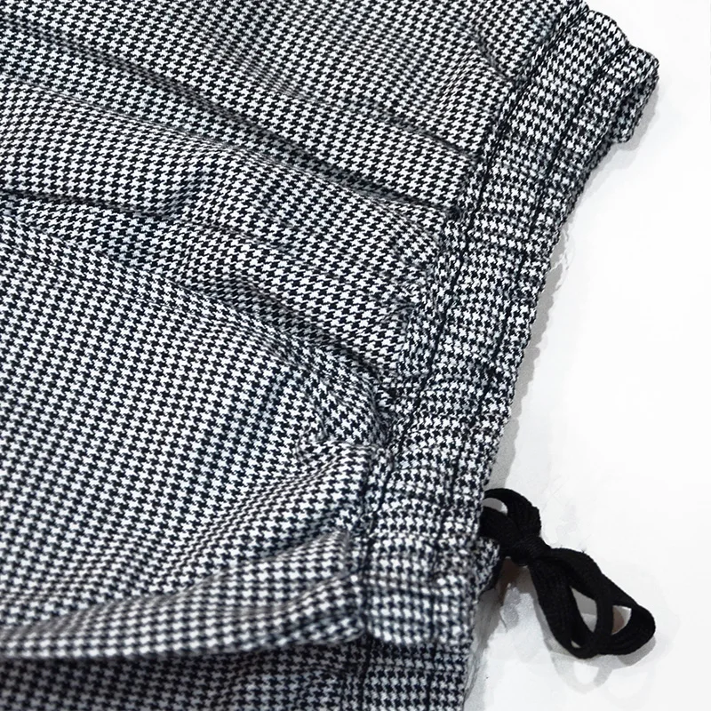 Chef Uniform Restaurant Pants Kitchen Trouser Chef Pants Elastic Waist Bottoms Food Service Mens Wear Work Clothes Men