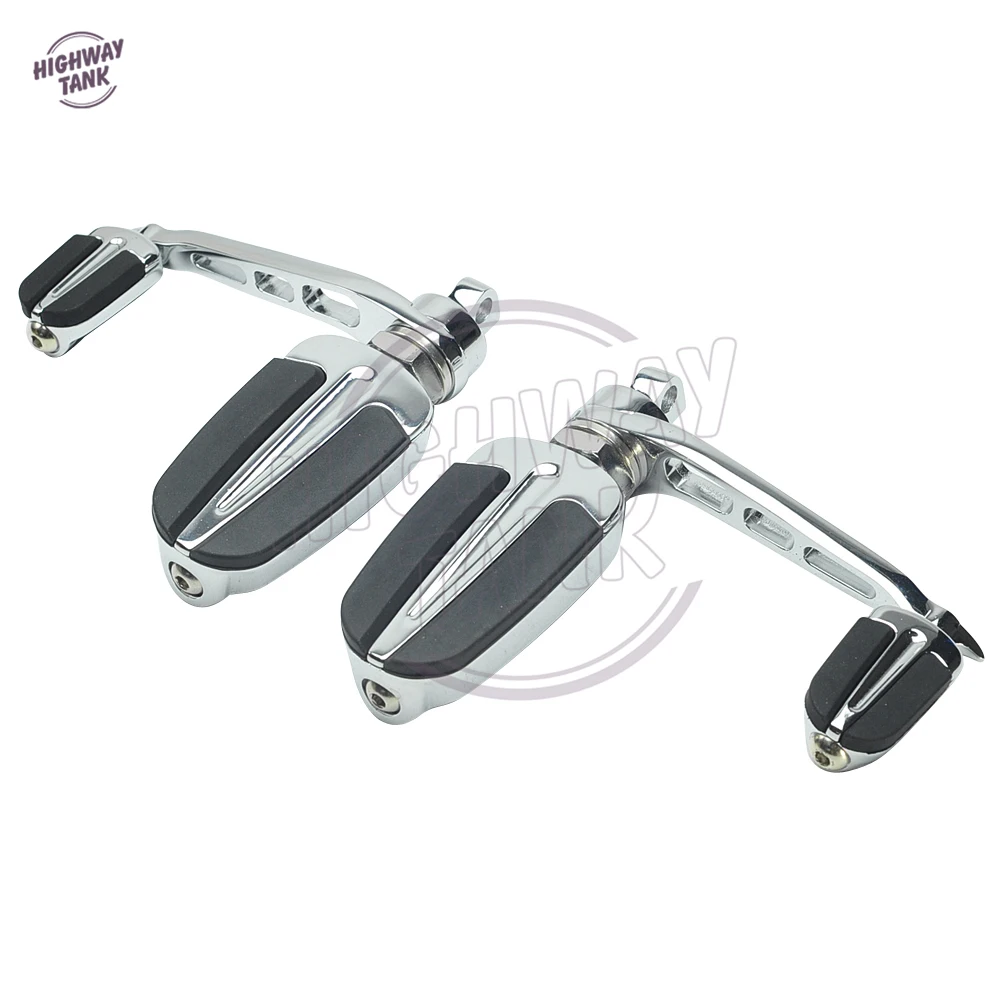 Buy Chrome Motorcycle Slipstream Foot Pegs Moto Heel