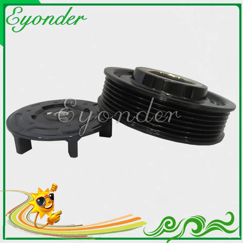 

AC A/C Air Conditioning Compressor Electromagnetic Magnetic Clutch Pulley Set PV6 with hub for Denso for Audi A3 1.6 1.9 2.0